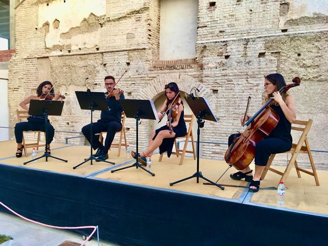Concierto del cuarteto Alhamar anoche en la Torre de la Alquería de Huétor Tájar (AYTO. HUÉTOR TÁJAR) 