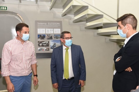 Imagen de la visita al Clúster de Padul (JM GIL / DIPGRA) 