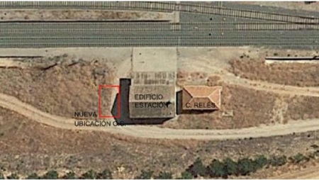 Plano del emplazamiento del nuevo gabinete (ADIF)