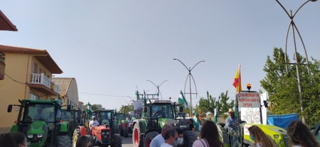 Imagen de la tractorada (CPA) 