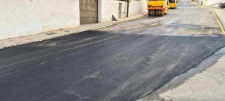 Imagen de la obra de la travesía de Caniles (JUNTA) 