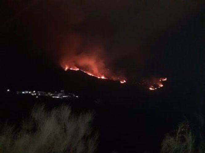 Incendio forestal declarado en Almegíjar, en la provincia de Granada (INFOCA)