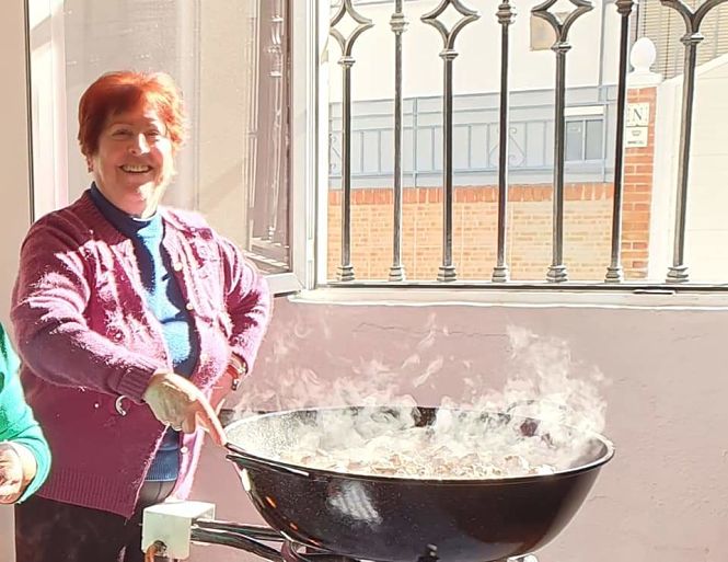 Piedad Aguilar durante una actividad municipal (AYTO. CÚLLAR VEGA) 