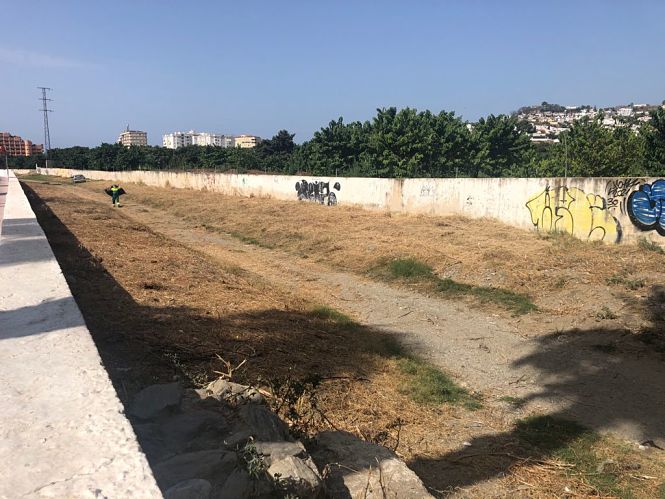 Cauce del río Seco tras el desbroce (AYTO. ALMUÑECAR) 
