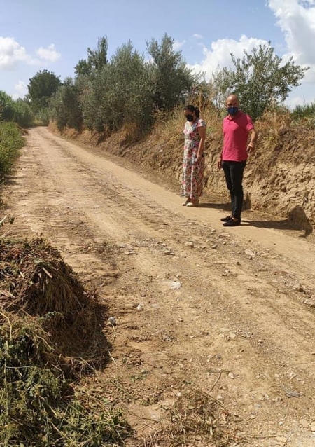 El alcalde y la concejala de Obras y Servicios visitan los caminos rurales de Otura (AYTO. OTURA) 