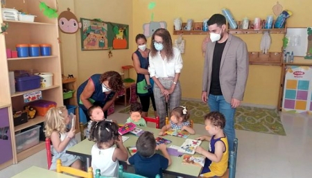 Inicio de curso en la escuela Garbancito (JUNTA) 