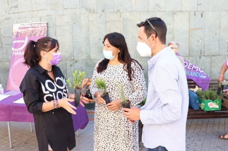 Imagen de la visita a Maracena (PODEMOS)