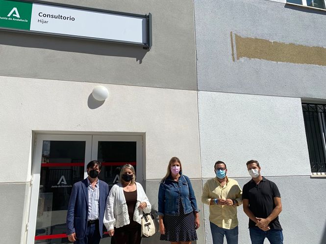 Imagem de la visita al Centro de Salud de Híjar (PP)