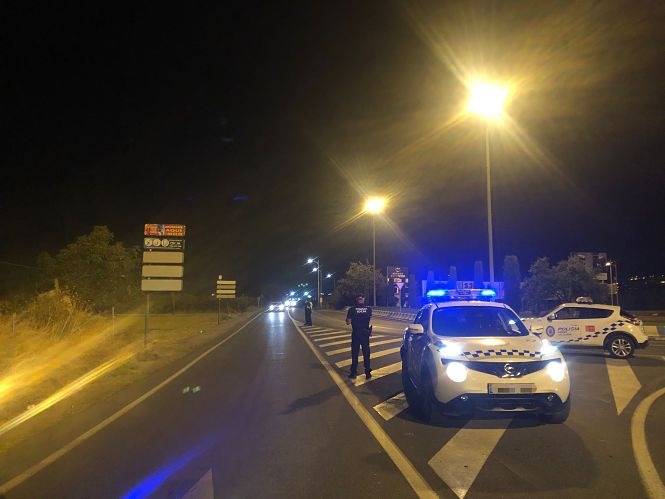 Control de la Policía Local de La Zubia realizado esta semana (AYTO. LA ZUBIA) 