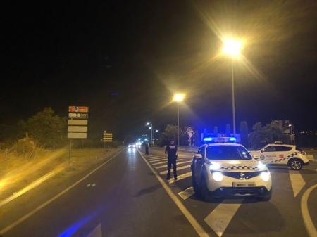 Control de la Policía Local de La Zubia realizado esta semana (AYTO. LA ZUBIA) 