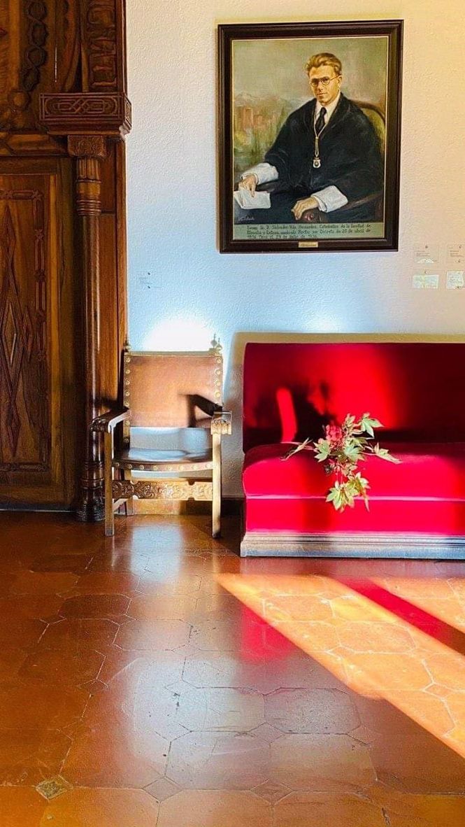 Retrato de Salvador Vila en el Rectorado (UGR) 