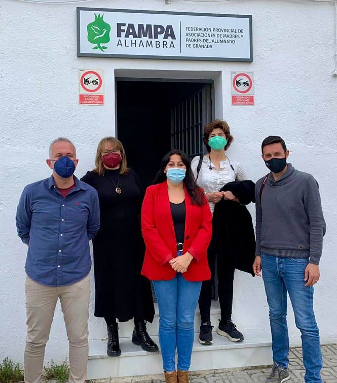 Imagen de la visita a Fampa Alhambra (PODEMOS) 