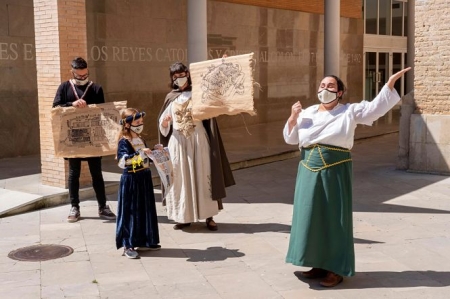 Imagen de una de las visitas guiadas (AYTO. SANTA FE)