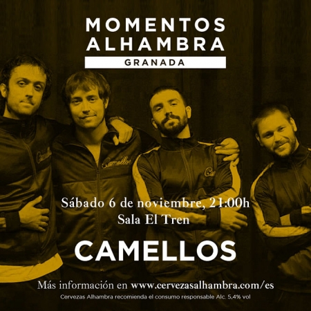 Cartel del concierto de camellos (MOMENTOS ALHAMBRA)