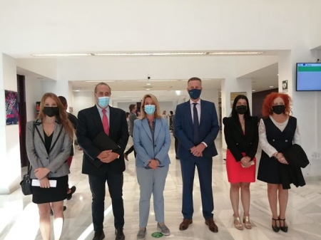 Imagen de la visita a los juzgados de Motril (JUNTA)