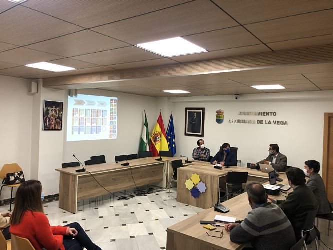 Imagen de la reunión en el Ayuntamiento de Churriana (AYTO. CHURRIANA)