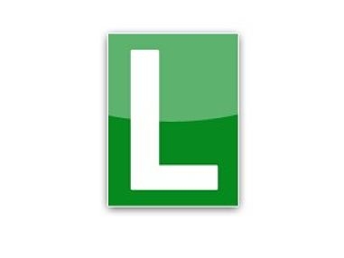 Una L de conductor novato