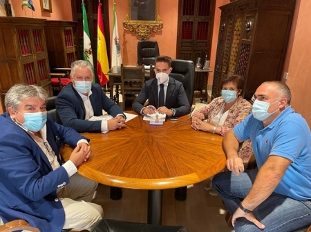 Imagen de la visita a Huéscar (DIPUTACIÓN)