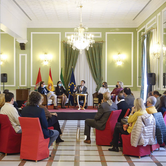 Reunión de la comisión por el centenario del Cante Jondo (JAVIER ALGARRA / AYUNTAMIENTO)