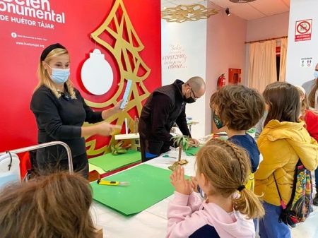 actividades realizadas por los grupos de turistas llegados esta semana a Huétor Tájar (AYTO. HUÉTOR TÁJAR)