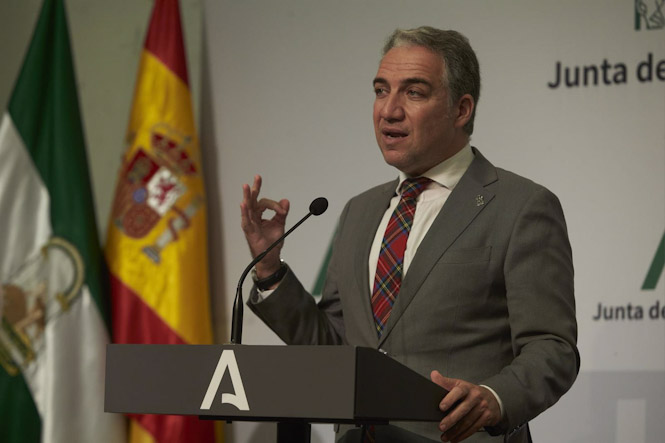 El consejero de presidencia, Elías Bendodo (JOAQUIN CORCHERO - EUROPA PRESS)