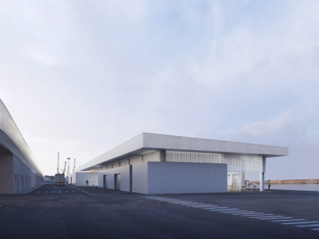 Recreación de la futura lonja pesquera del Puerto de Motril (PUERTO DE MOTRIL)