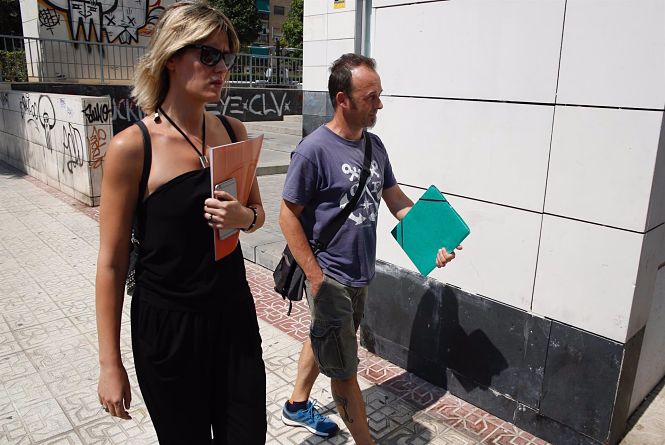 El exmarido de Juana Rivas y padre de los dos menores, en Maracena (EUROPA PRESS) 