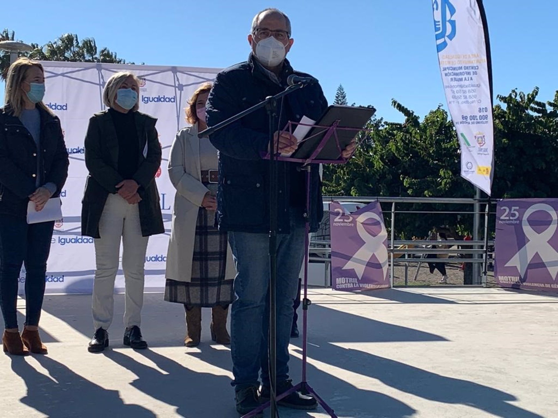 David Martín, de AxSí, en el acto del 25N (AXSÍ) 