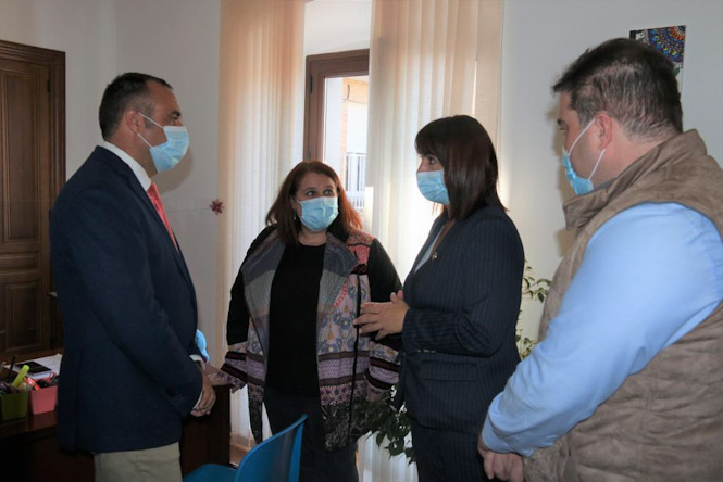 Imagen de la visita al Ayuntamiento de Alhendín (DIPUTACIÓN) 