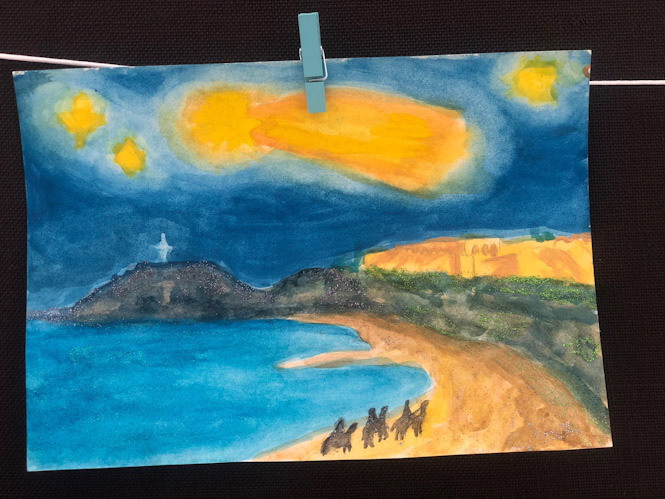 Imagen de la postal navideña (AYTO. ALMUÑÉCAR) 