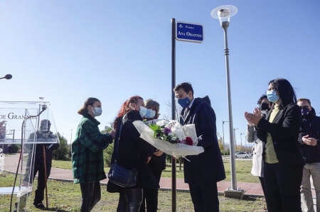 El Ayuntamiento inaugura un parque en honor a Ana Orantes, el pasado noviembre (AYUNTAMIENTO DE GRANADA)