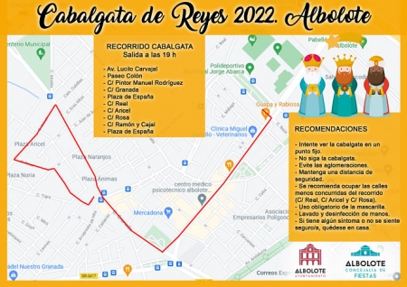 Plano de la cabalgata en Albolote (AYTO. ALBOLOTE) 