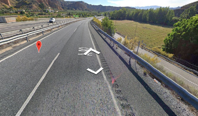 Punto de la A-92 donde ha tenido lugar el accidente (JUNTA)