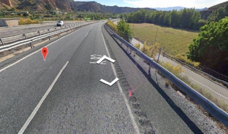 Punto de la A-92 donde ha tenido lugar el accidente (JUNTA)