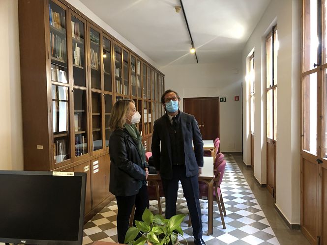 Imagen de la visita al Museo Arqueológico (JUNTA)