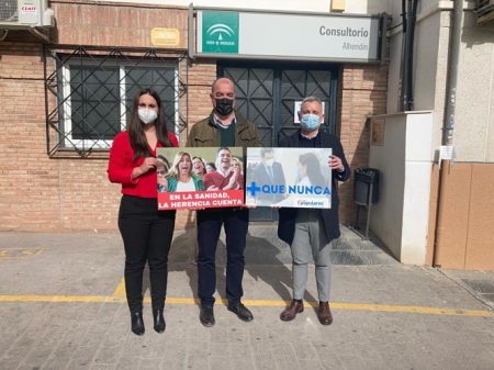 Imagen de la visita al Centro de Salud de Alhendín (PP)