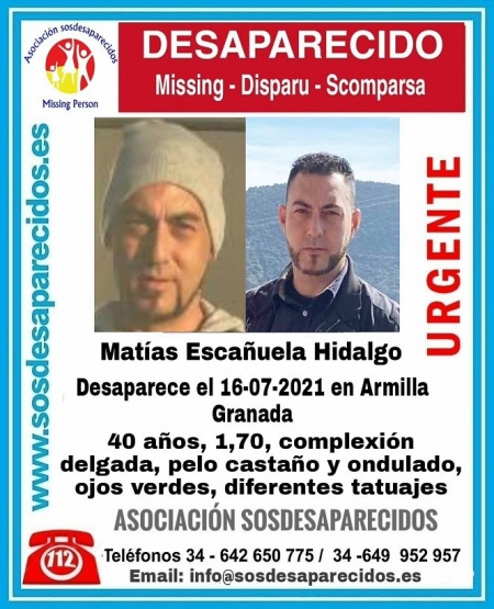 Matías Escañuela fue visto por última vez en julio (SOS DESAPARECIDOS) 