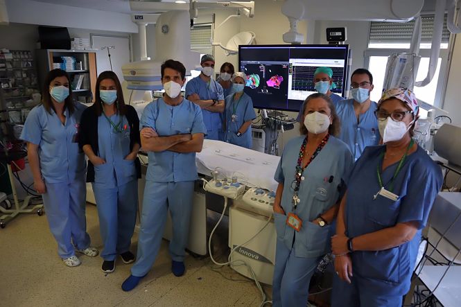 Parte del equipo de la Unidad de Arritmias. (JUNTA DE ANDALUCÍA)