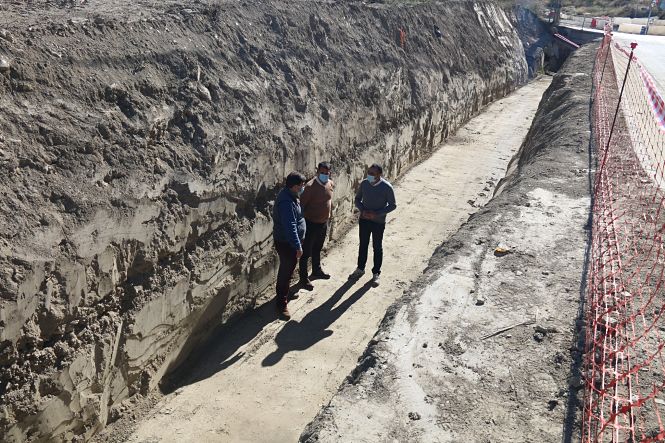 Imagen de la visita al el Barranco de El Arenal (AYTO. ALHENDÍN)