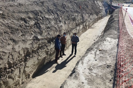 Imagen de la visita al el Barranco de El Arenal (AYTO. ALHENDÍN)