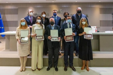Imagen del homenaje a los profesionales sanitarios (PP) 