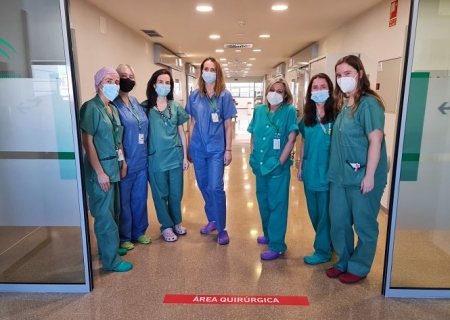 Equipo de cirugía ginecológica del Hospital San Cecilio (HUSC) Equipo de cirugía ginecológica del Hospital San Cecilio (HUSC)