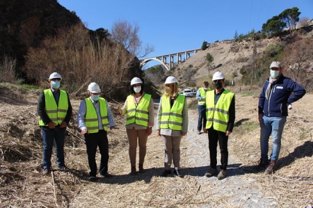 Imagen de la visita a las obras (AYTO. MOTRIL)