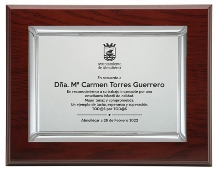 Placa de recuerdo (AYTO ALMUñÉCAR)