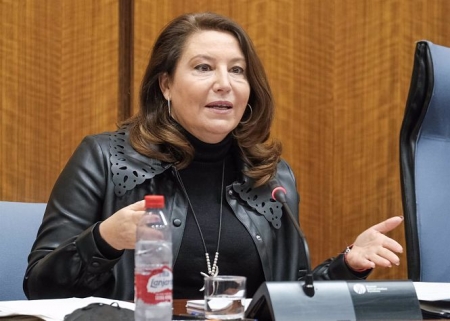 La consejera de Agricultura, Ganadería, Pesca y Desarrollo Sostenible, Carmen Crespo (PARLAMENTO DE ANDALUCÍA) 