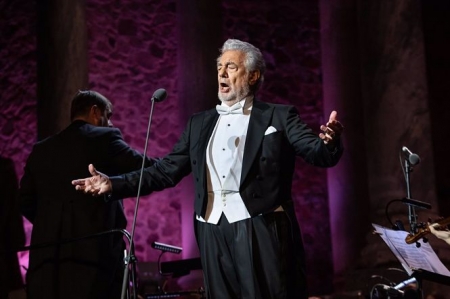El tenor Plácido Domingo, durante un concierto (JORGE ARMESTAR / EUROPA PRESS)