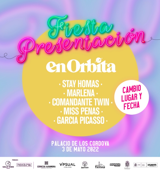 Cartel de la fiesta de presentación del Festival `En Órbita` (EN ÓRBITA) 