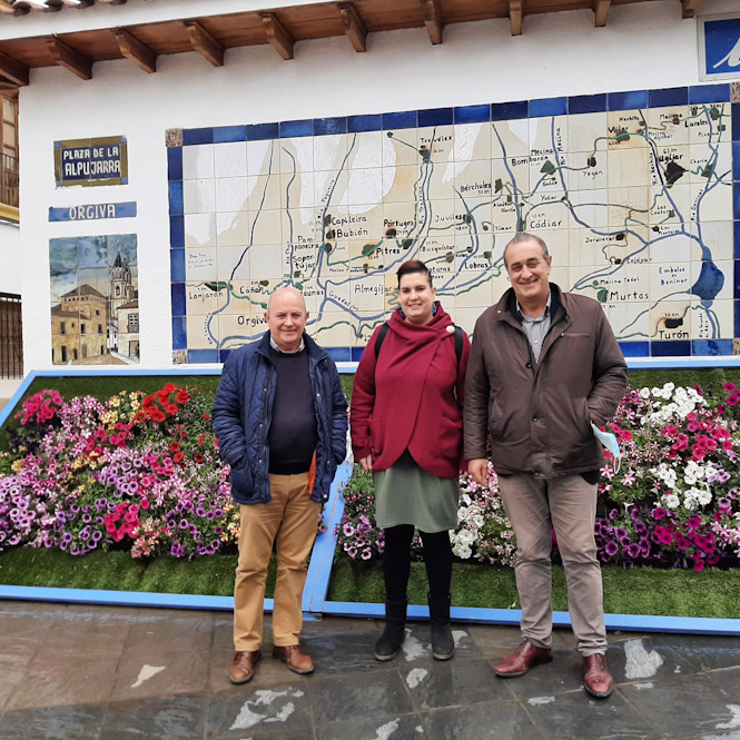 Imagen de la visita de Enrique Barchino a Órgiva (CIUDADANOS)