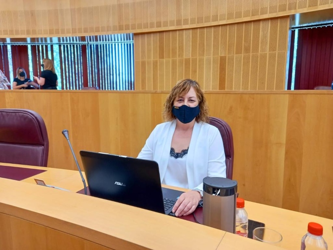 La portavoz de VOX en Diputación de Granada, Cristina Jiménez (VOX)