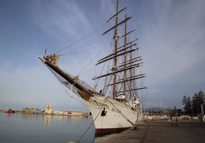 El lujoso velero Sea Cloud atraca en el puerto de Motril (PUERTO DE MOTRIL)